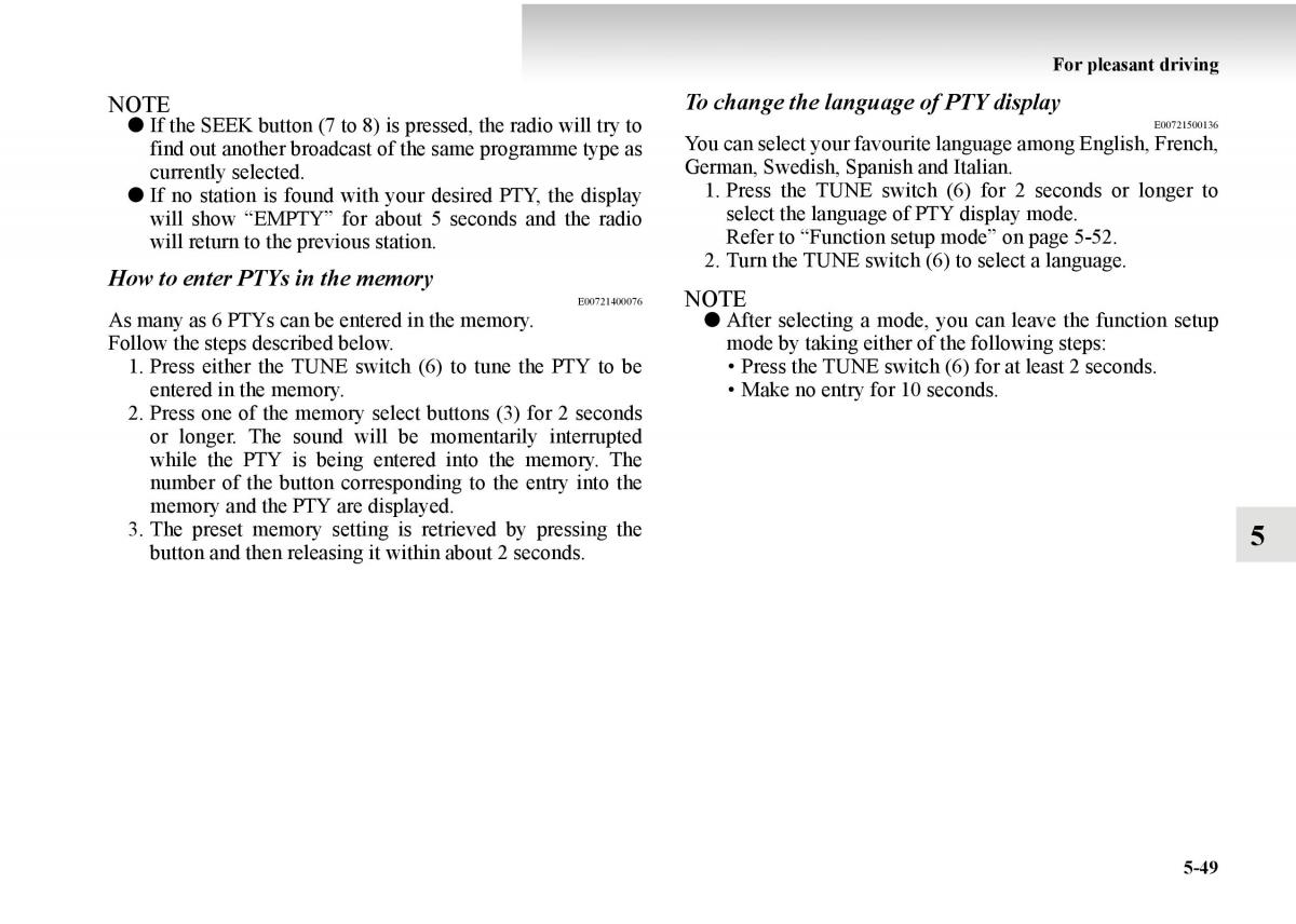 Mitsubishi Outlander II 2 owners manual / page 329