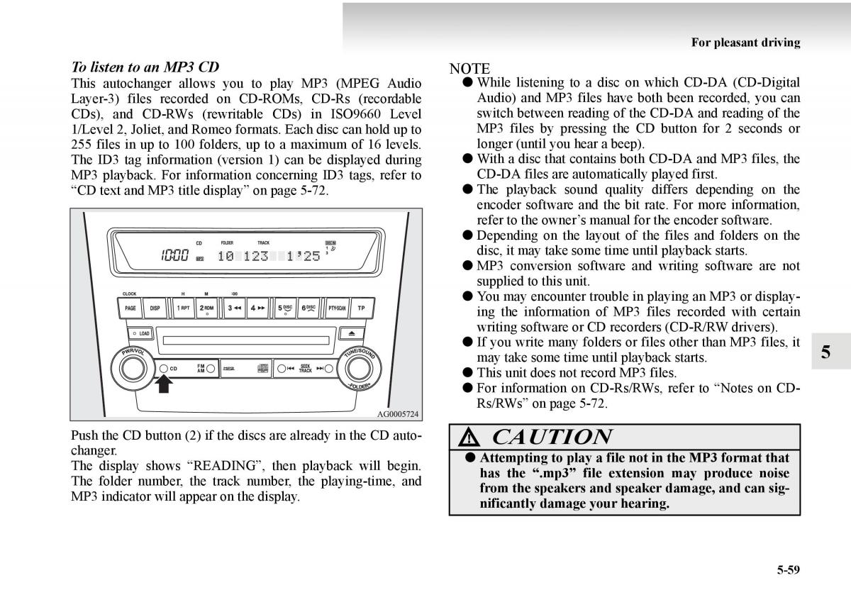 Mitsubishi Outlander II 2 owners manual / page 339