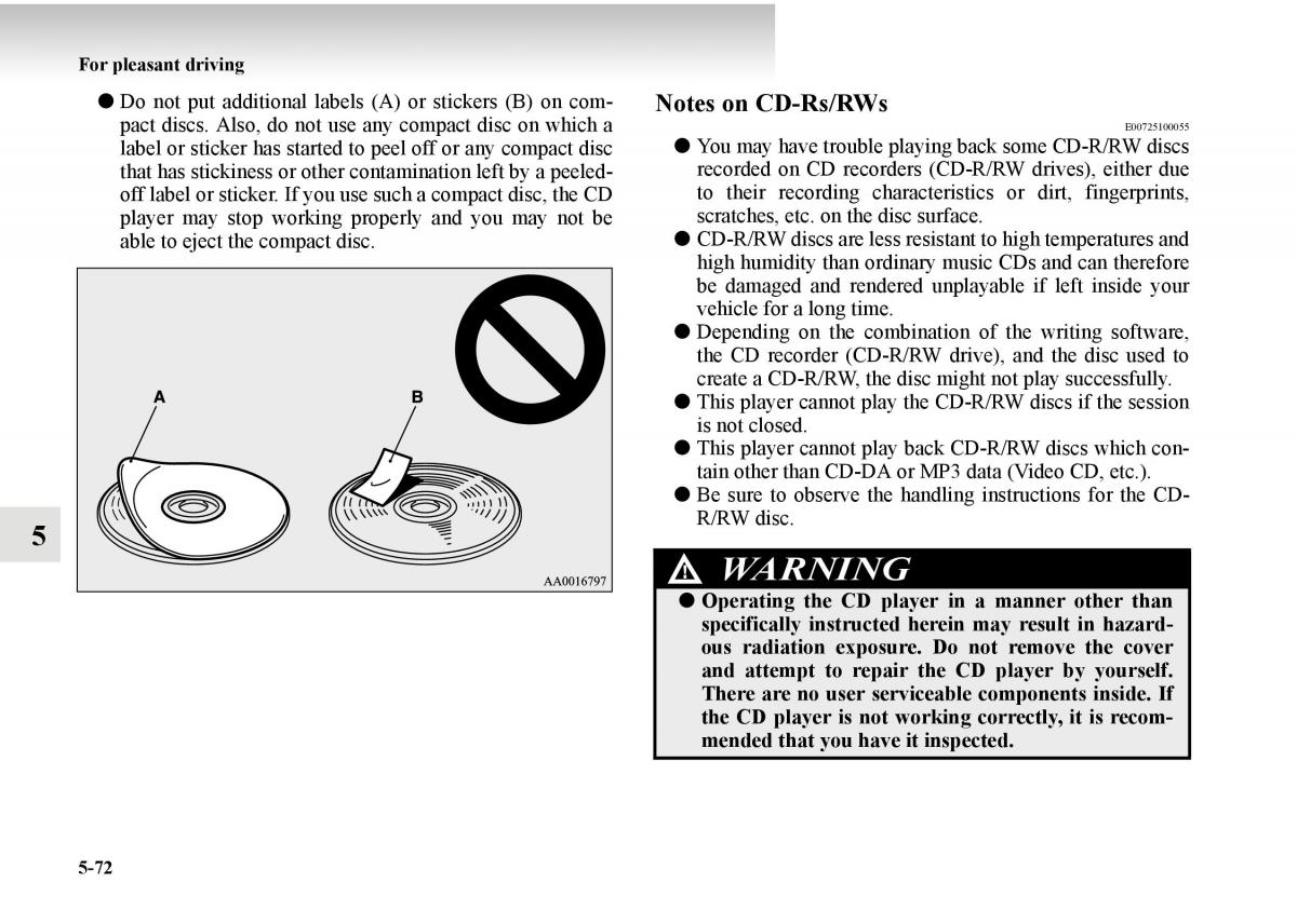 Mitsubishi Outlander II 2 owners manual / page 352