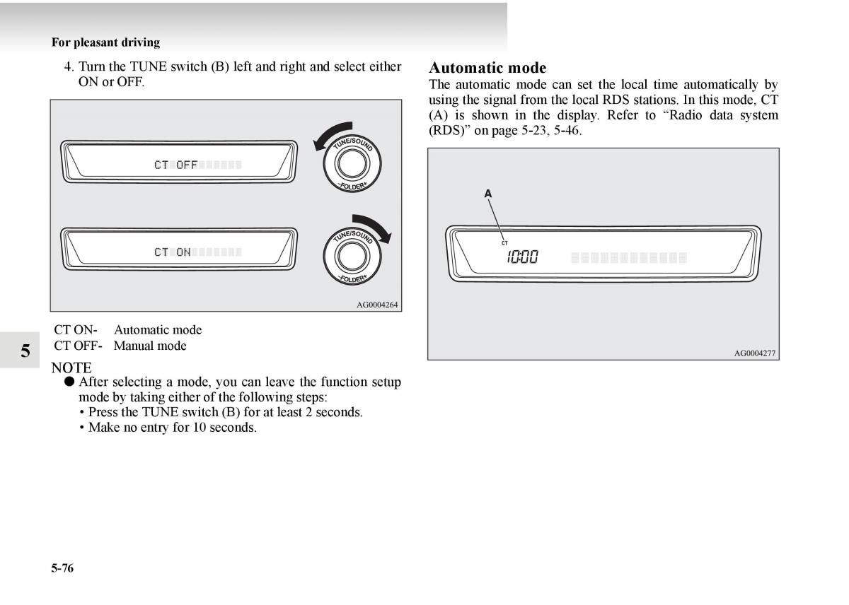 Mitsubishi Outlander II 2 owners manual / page 356