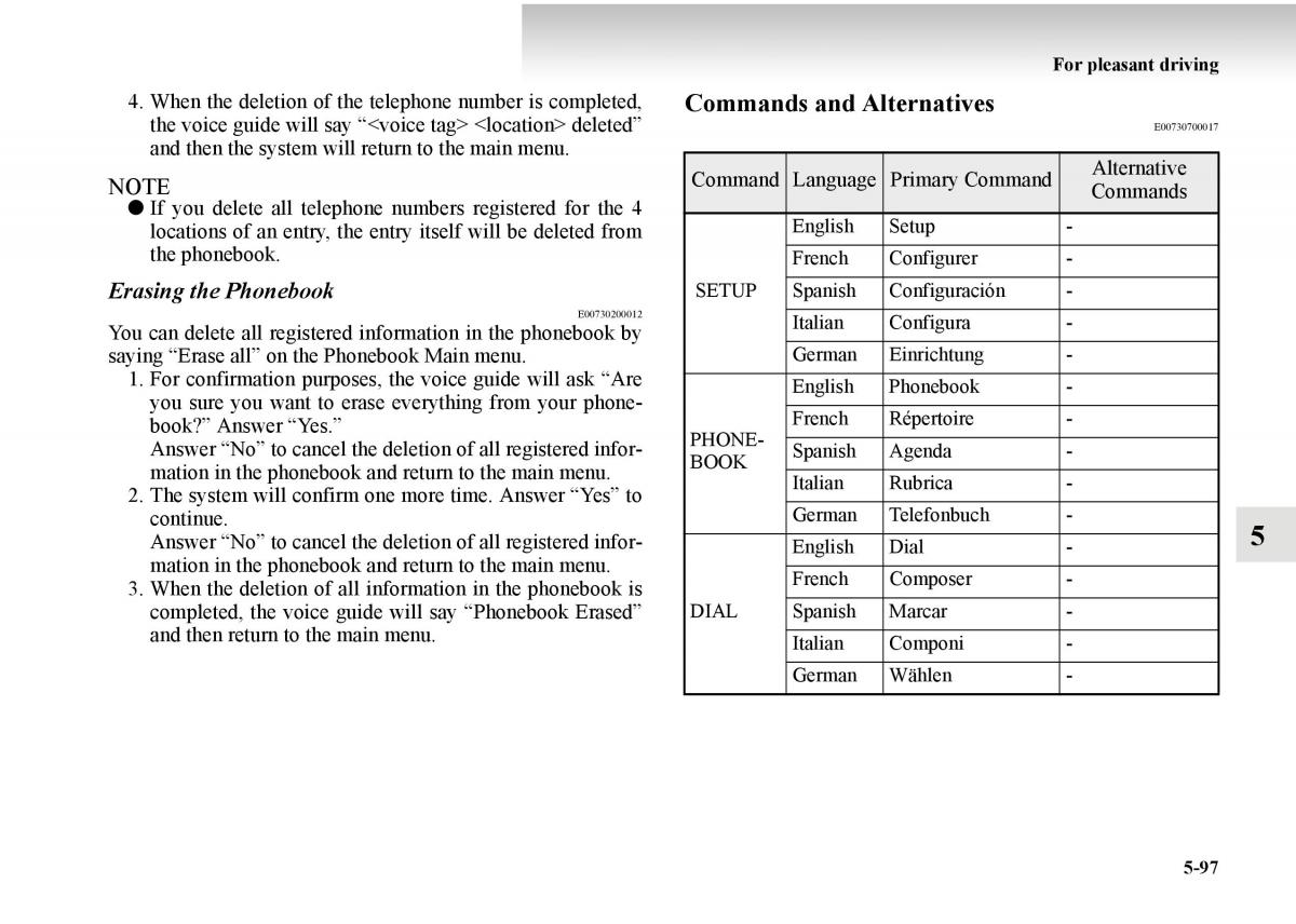 Mitsubishi Outlander II 2 owners manual / page 377