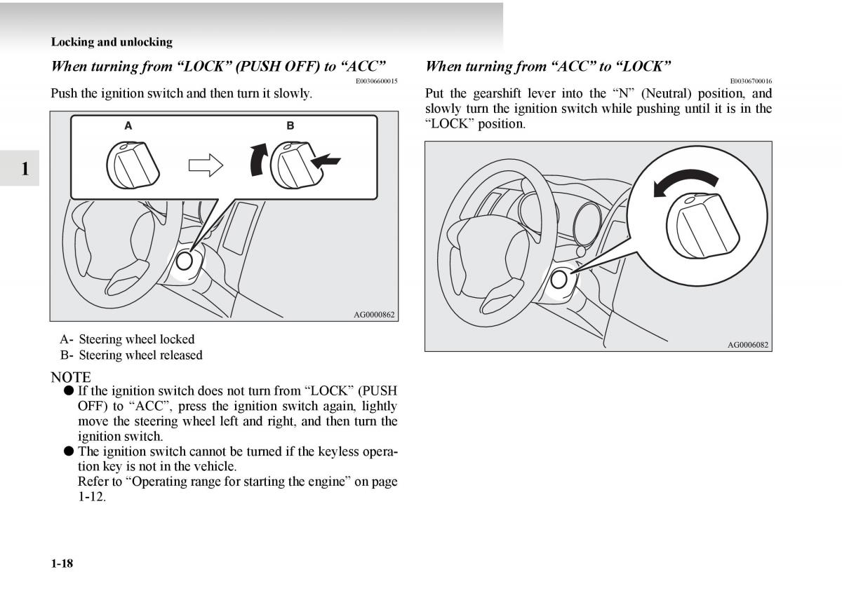 Mitsubishi Outlander II 2 owners manual / page 38