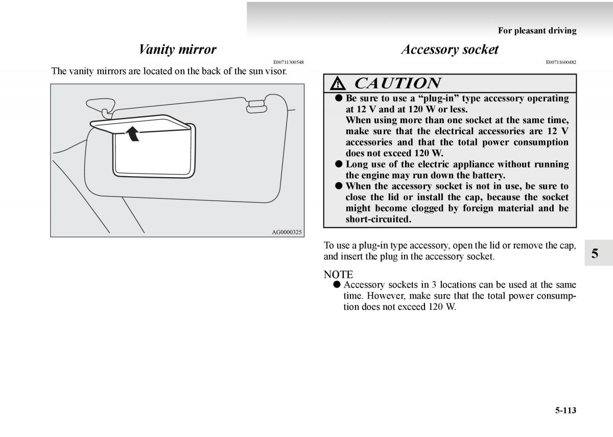 Mitsubishi Outlander II 2 owners manual / page 393