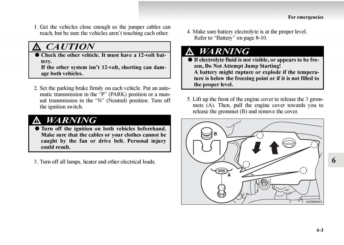 Mitsubishi Outlander II 2 owners manual / page 417