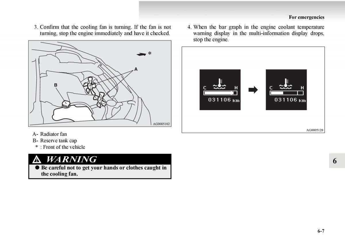 Mitsubishi Outlander II 2 owners manual / page 421