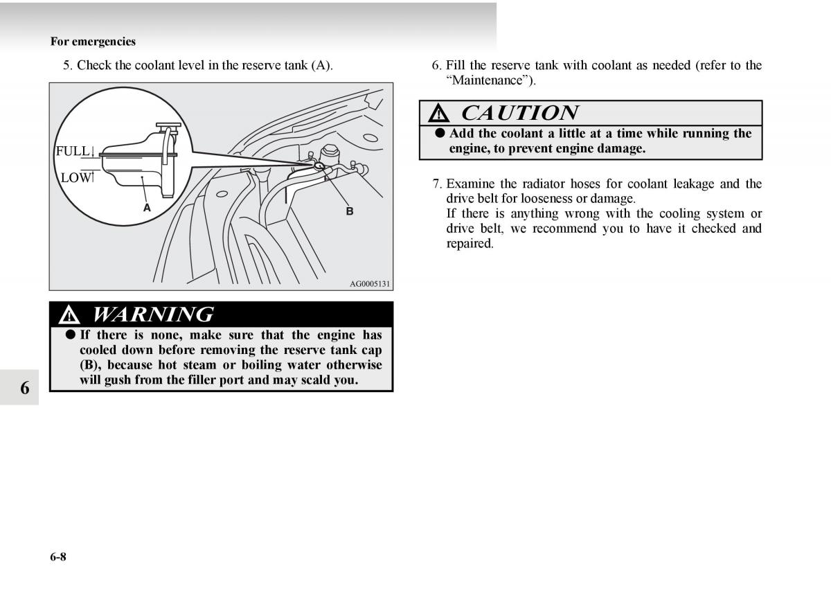 Mitsubishi Outlander II 2 owners manual / page 422