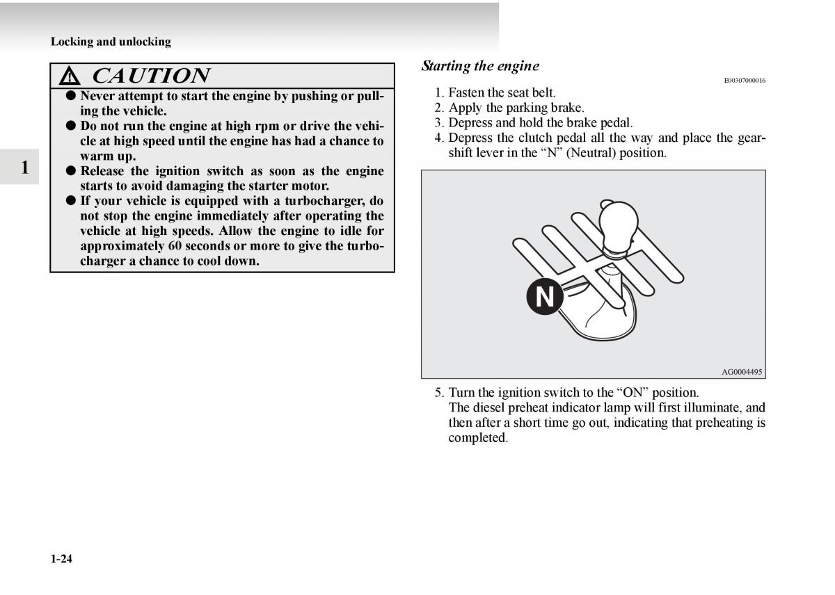 Mitsubishi Outlander II 2 owners manual / page 44