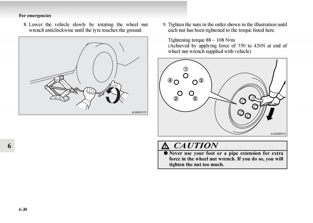 Mitsubishi Outlander II 2 owners manual / page 444