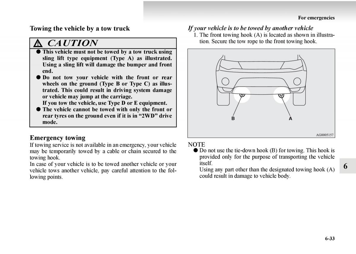 Mitsubishi Outlander II 2 owners manual / page 447