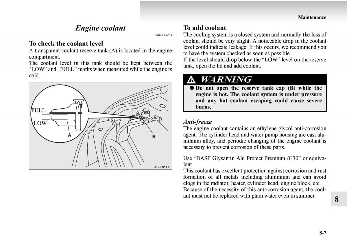 Mitsubishi Outlander II 2 owners manual / page 467