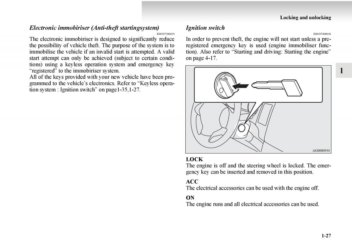 Mitsubishi Outlander II 2 owners manual / page 47