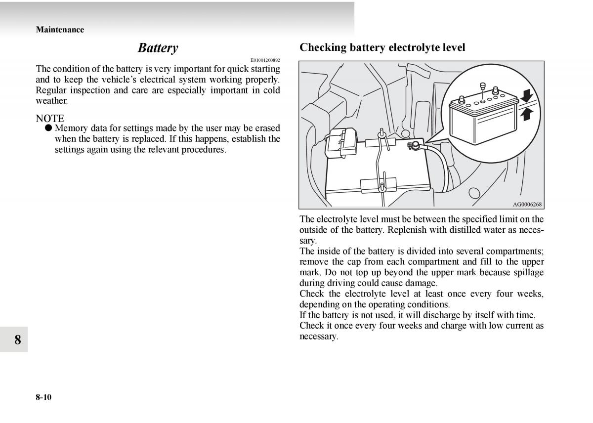 Mitsubishi Outlander II 2 owners manual / page 470