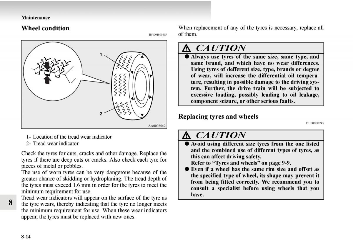 Mitsubishi Outlander II 2 owners manual / page 474