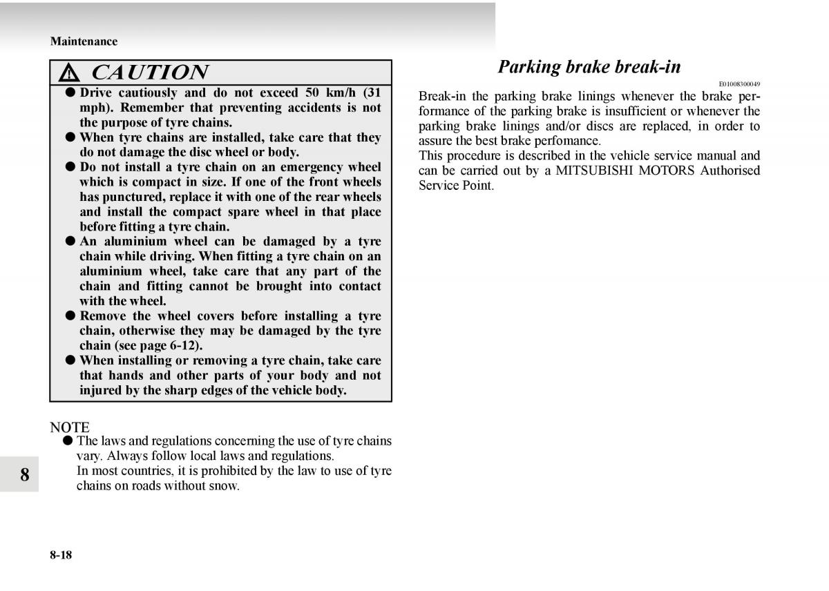 Mitsubishi Outlander II 2 owners manual / page 478