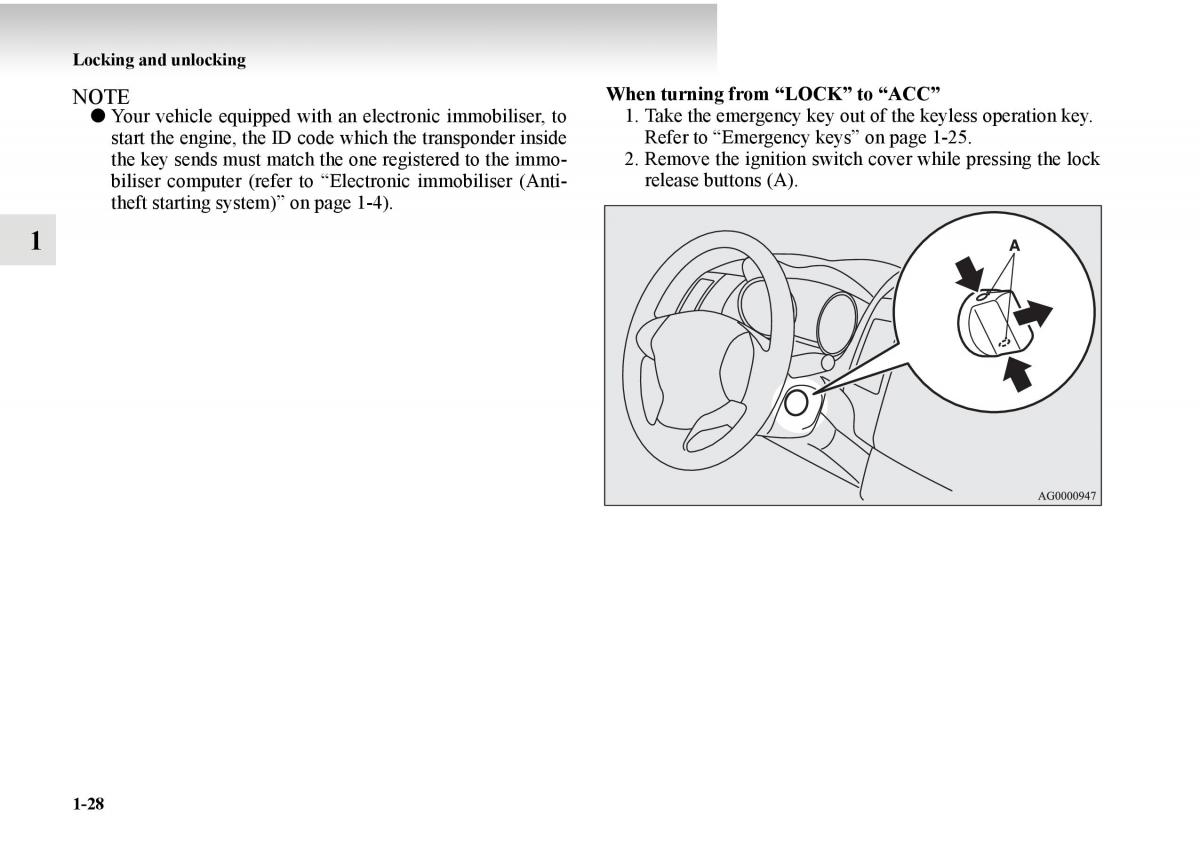 Mitsubishi Outlander II 2 owners manual / page 48