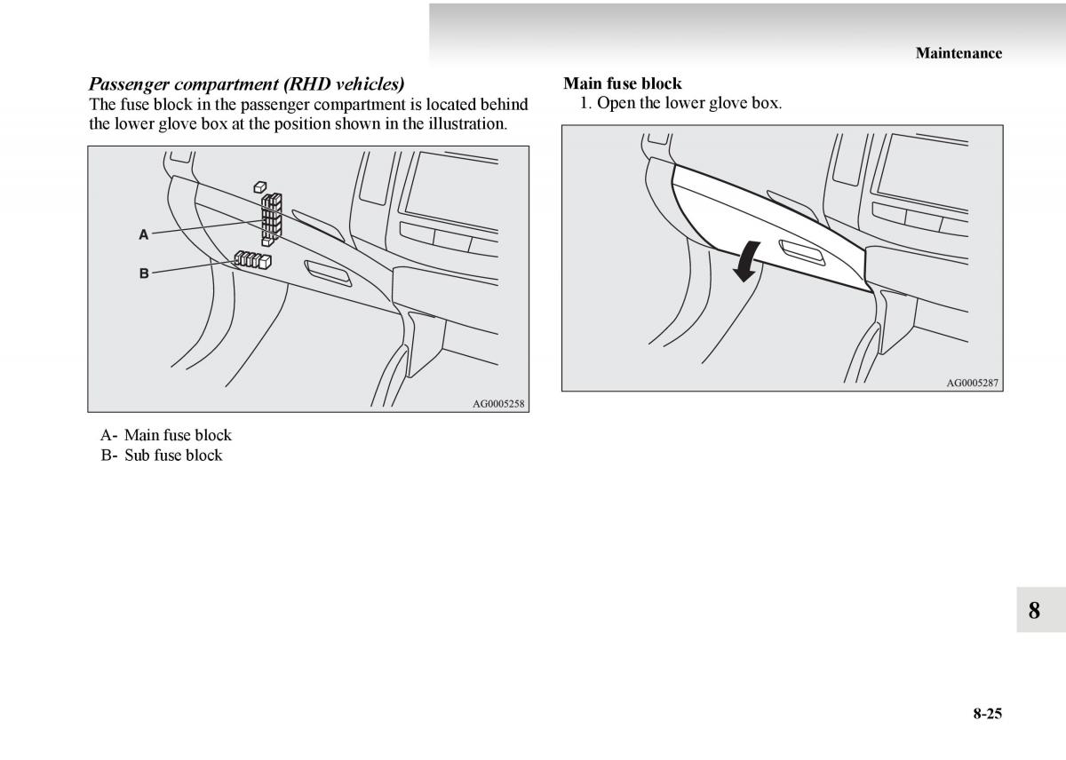 Mitsubishi Outlander II 2 owners manual / page 485