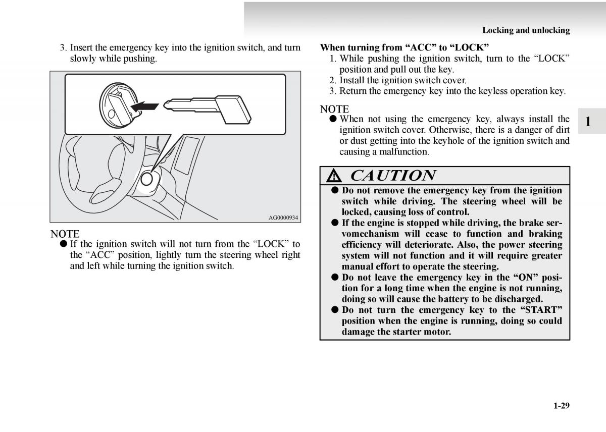 Mitsubishi Outlander II 2 owners manual / page 49