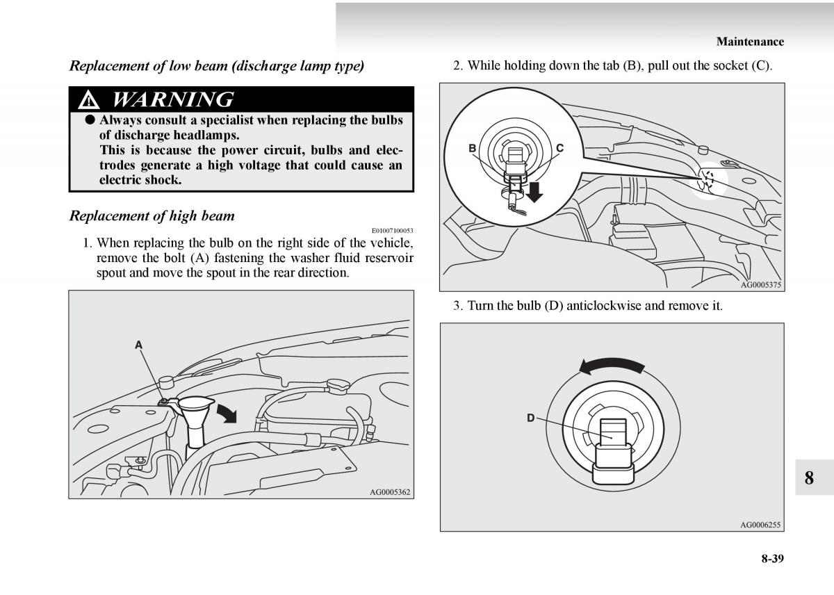 Mitsubishi Outlander II 2 owners manual / page 499