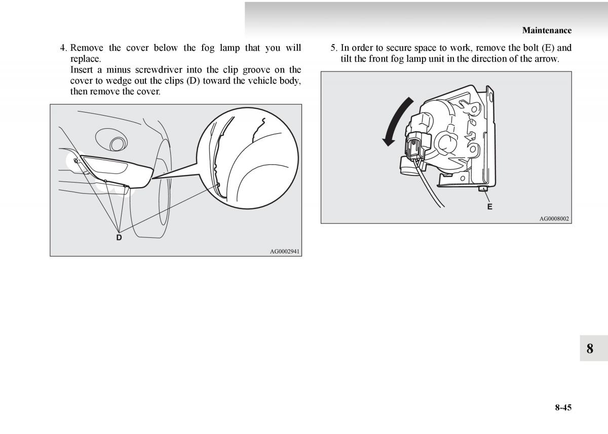 Mitsubishi Outlander II 2 owners manual / page 505