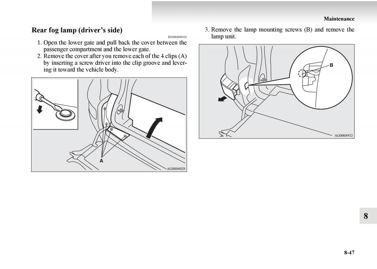 Mitsubishi Outlander II 2 owners manual / page 507