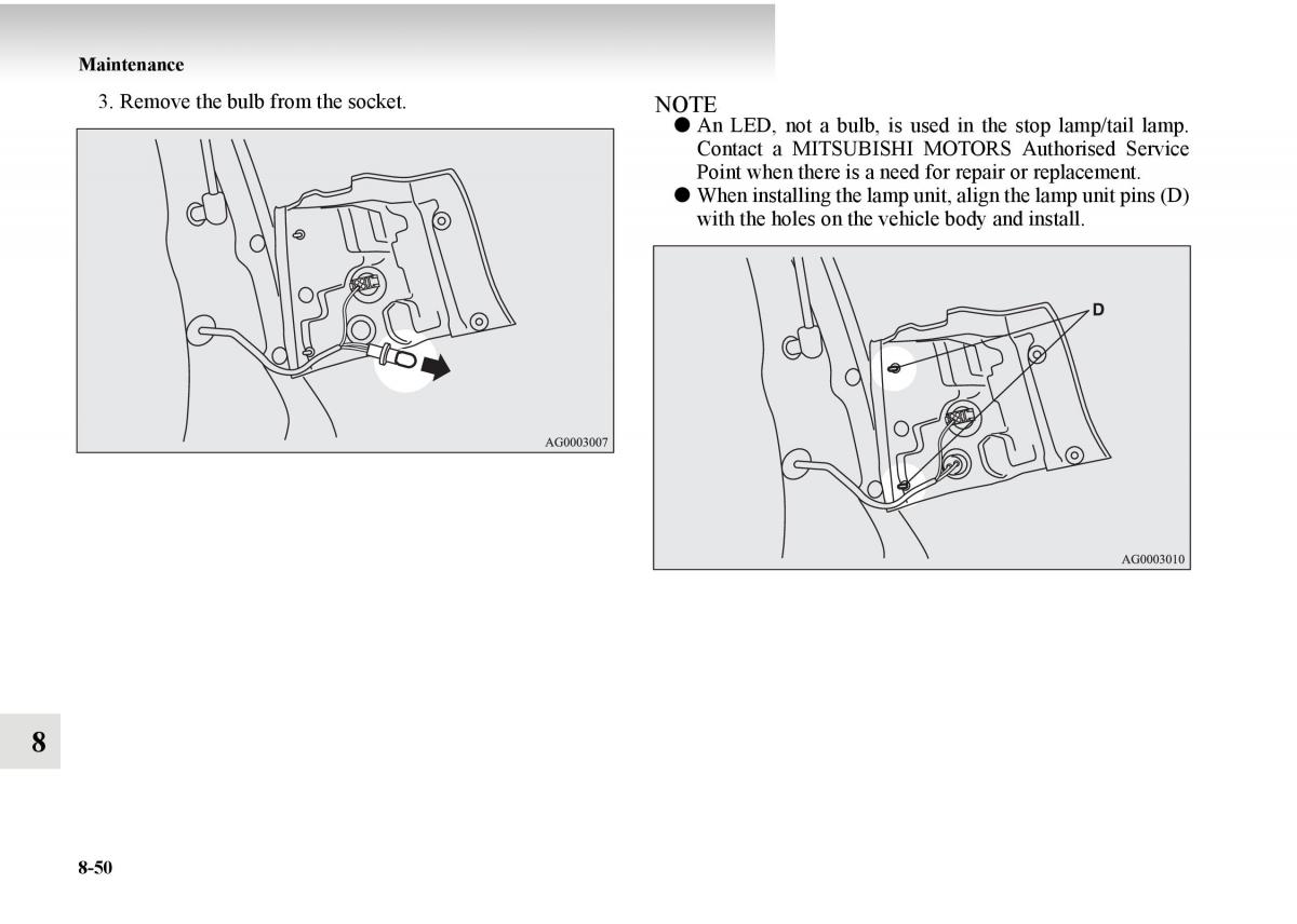 Mitsubishi Outlander II 2 owners manual / page 510