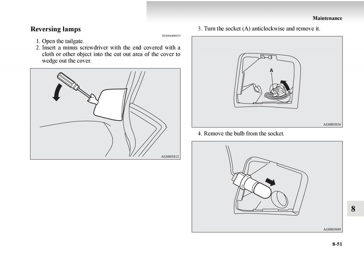 Mitsubishi Outlander II 2 owners manual / page 511