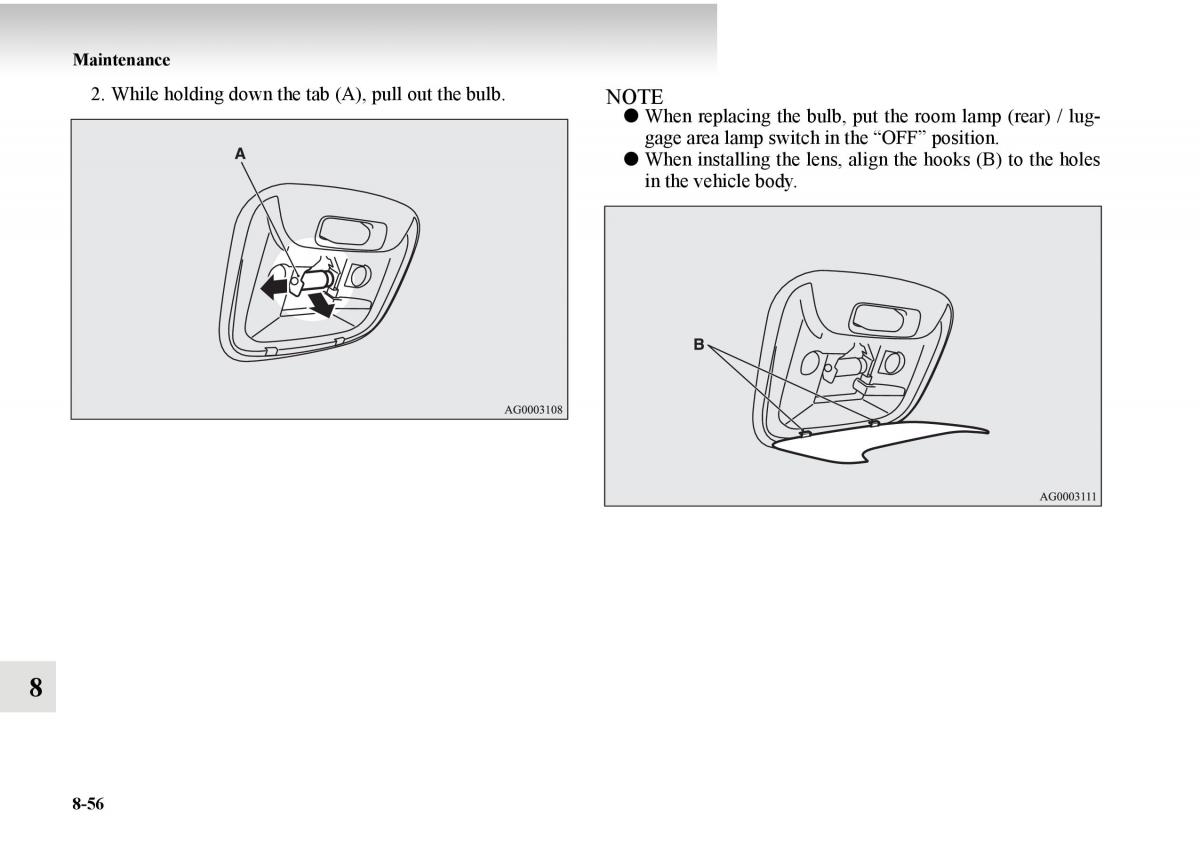 Mitsubishi Outlander II 2 owners manual / page 516