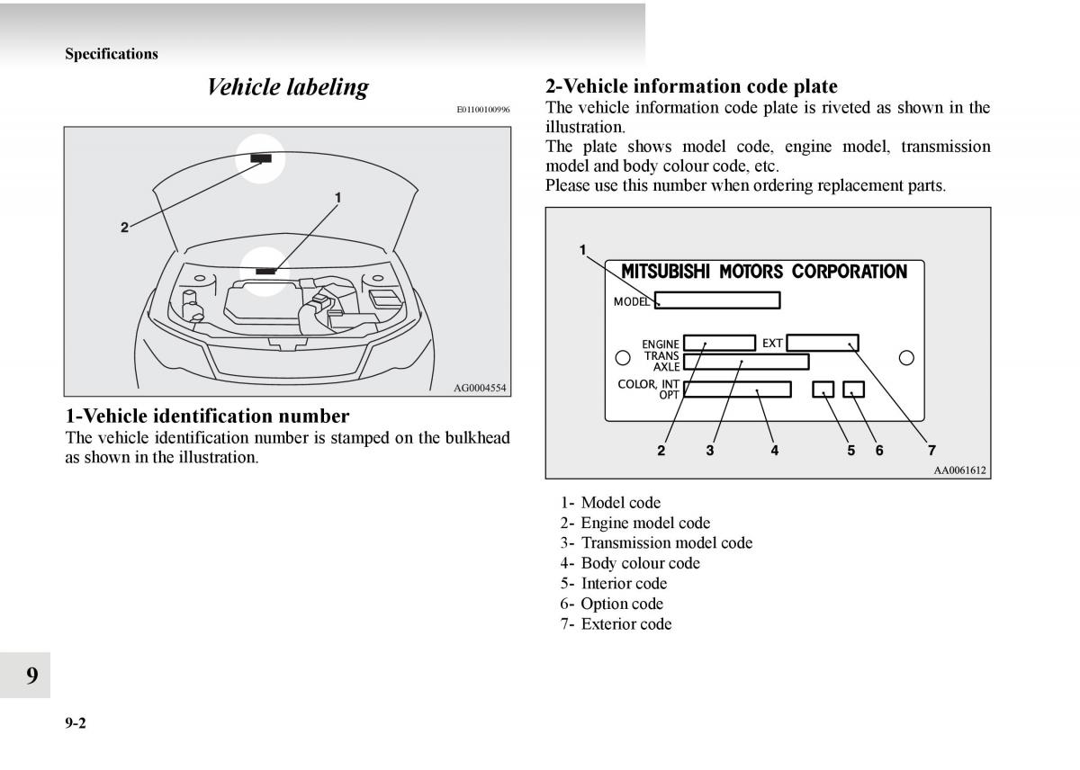 Mitsubishi Outlander II 2 owners manual / page 520