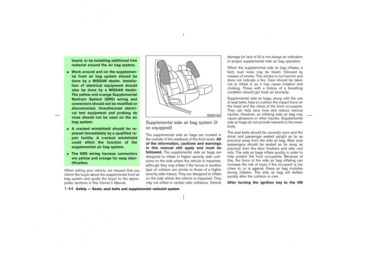 Nissan X Trail T30 I 1 owners manual / page 57