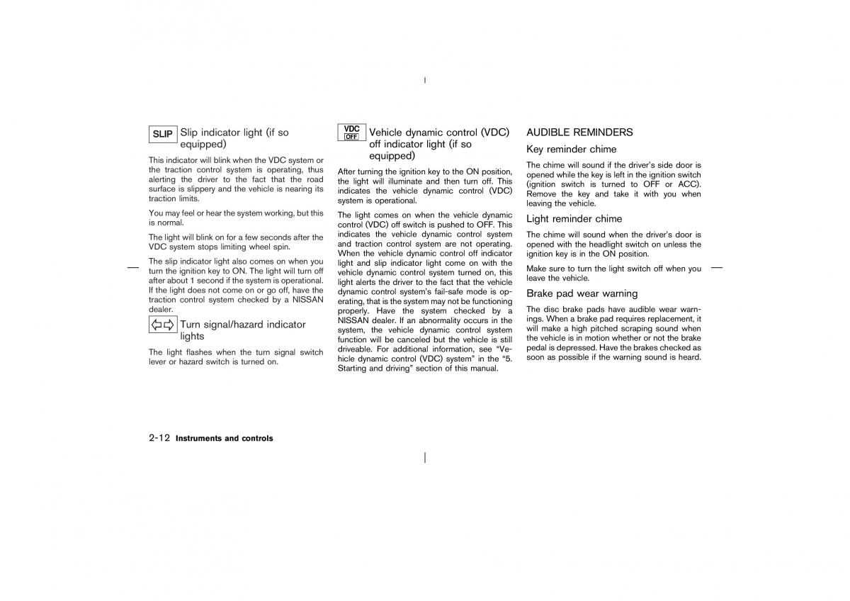 Nissan X Trail T30 I 1 owners manual / page 75