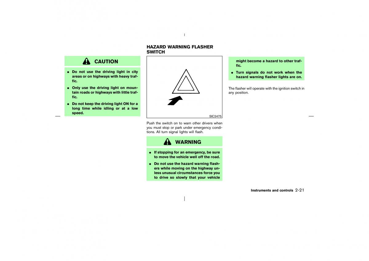 Nissan X Trail T30 I 1 owners manual / page 84