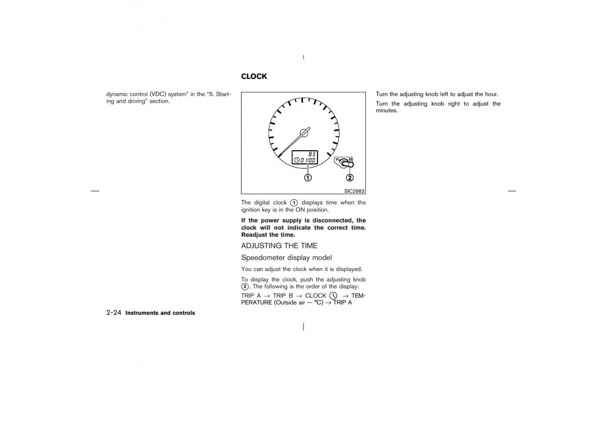 Nissan X Trail T30 I 1 owners manual / page 87