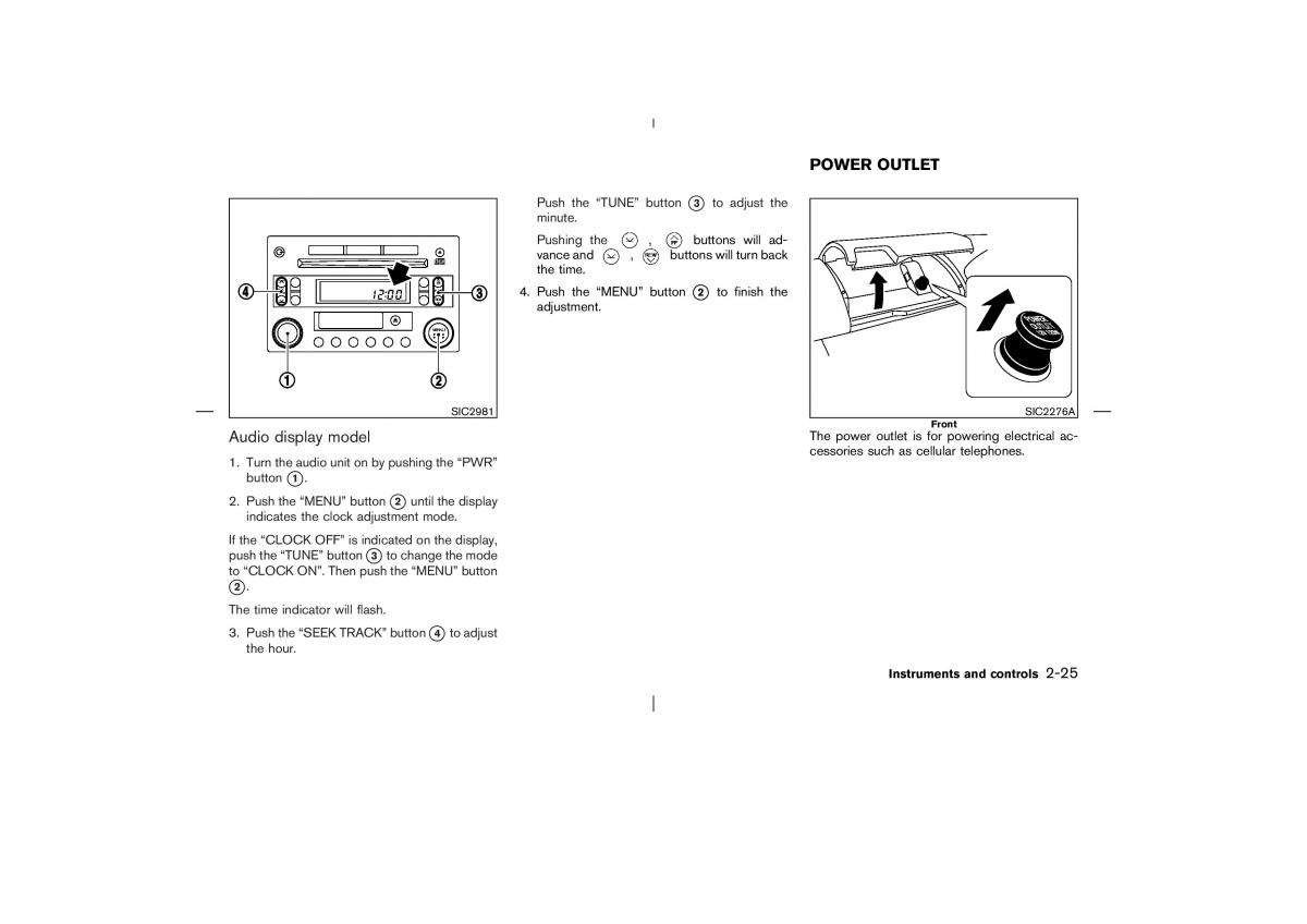 Nissan X Trail T30 I 1 owners manual / page 88