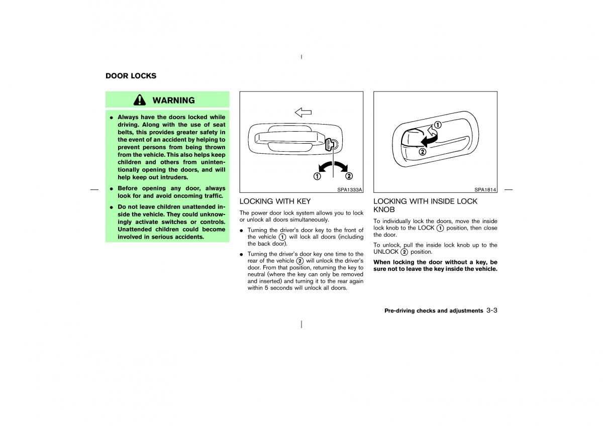 Nissan X Trail T30 I 1 owners manual / page 108