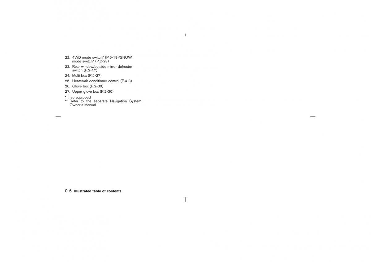 Nissan X Trail T30 I 1 owners manual / page 11