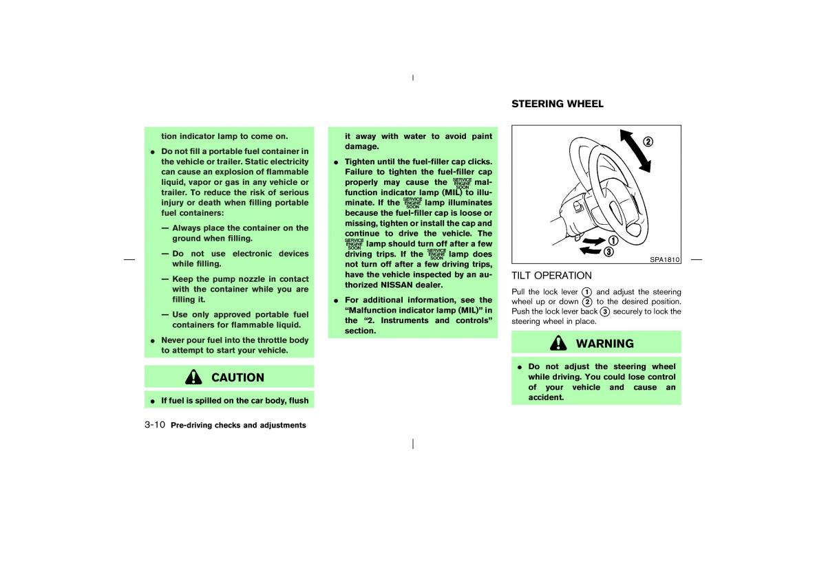 Nissan X Trail T30 I 1 owners manual / page 115