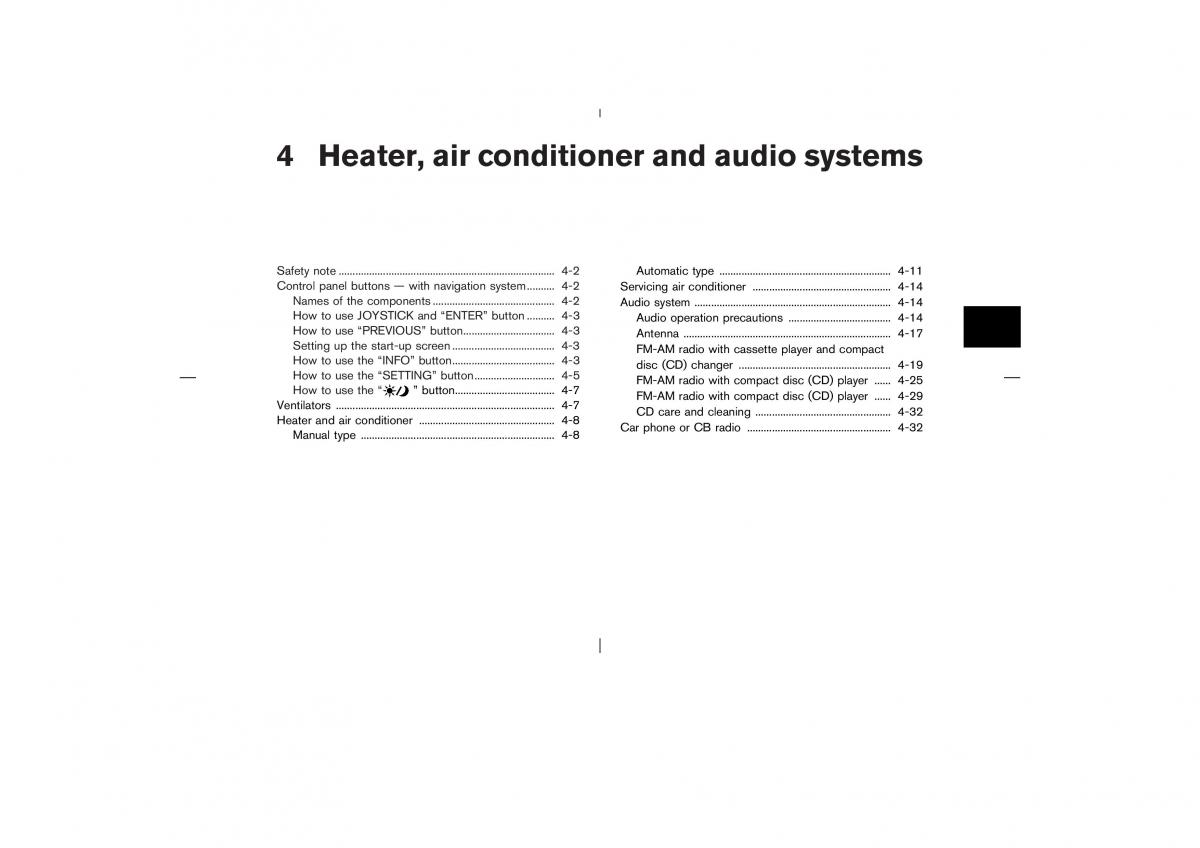 Nissan X Trail T30 I 1 owners manual / page 120