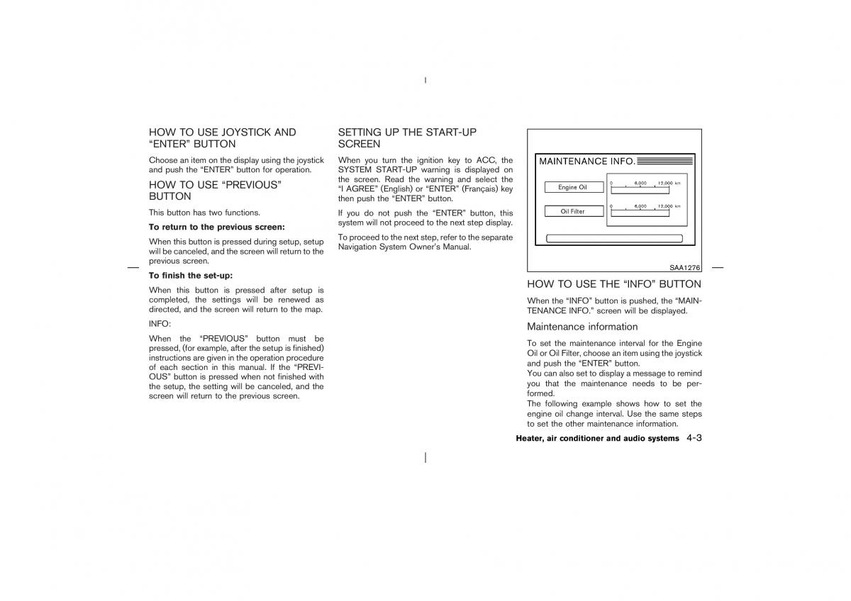 Nissan X Trail T30 I 1 owners manual / page 122