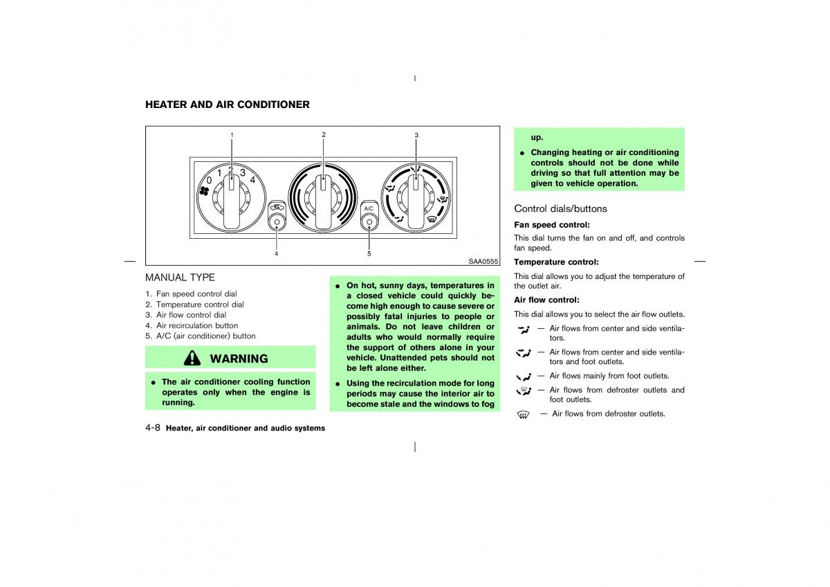 Nissan X Trail T30 I 1 owners manual / page 127