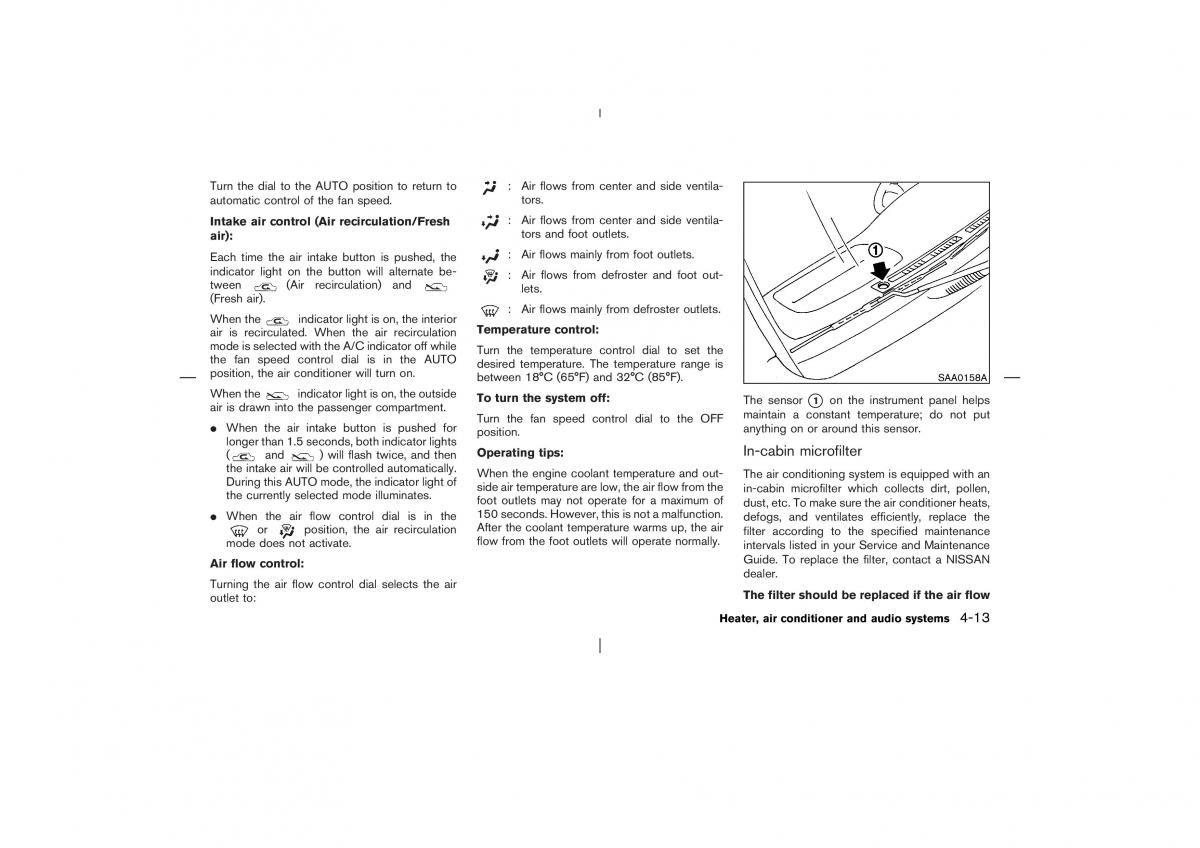 Nissan X Trail T30 I 1 owners manual / page 132