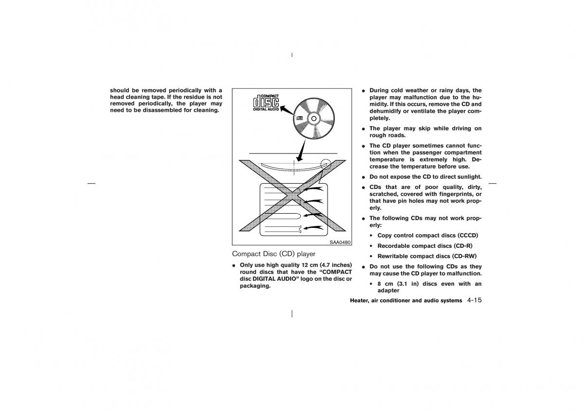 Nissan X Trail T30 I 1 owners manual / page 134