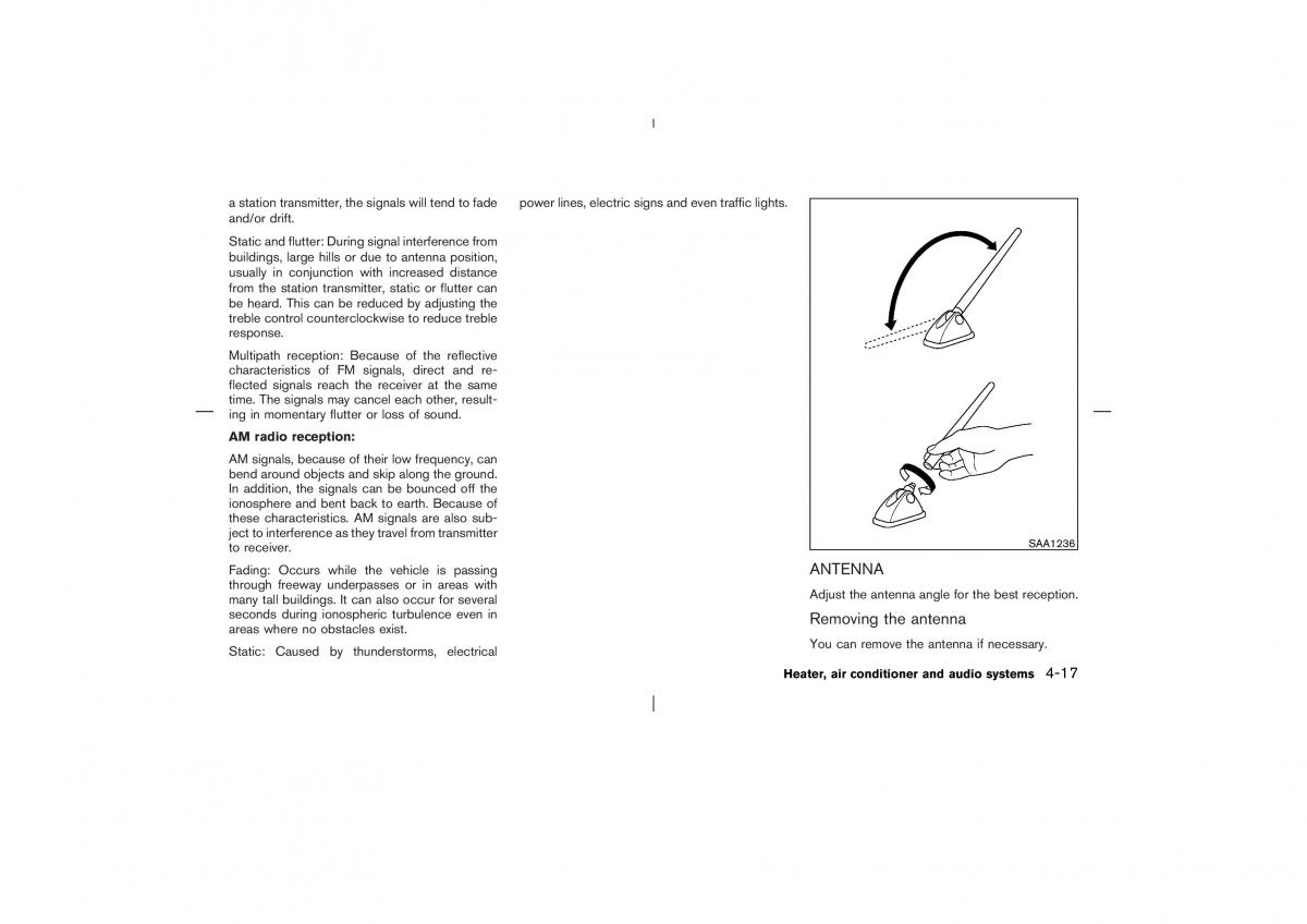 Nissan X Trail T30 I 1 owners manual / page 136