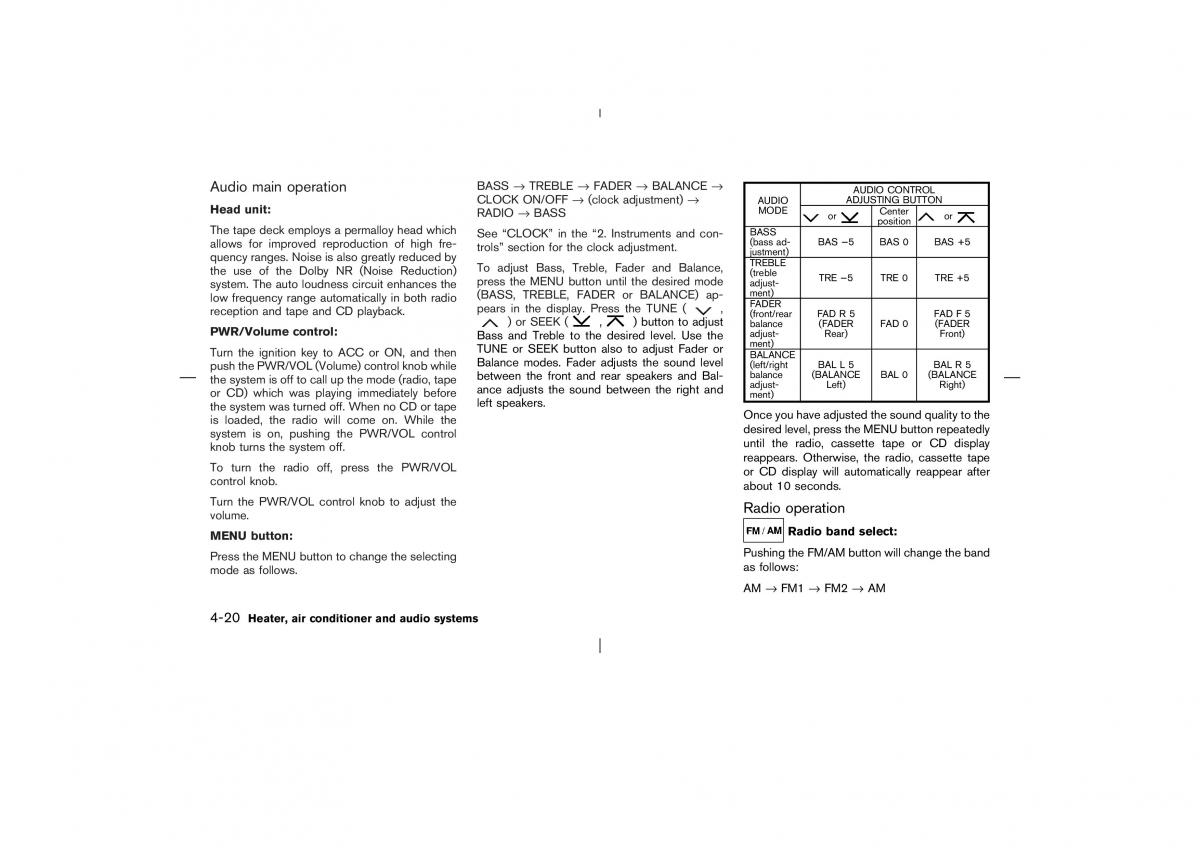 Nissan X Trail T30 I 1 owners manual / page 139