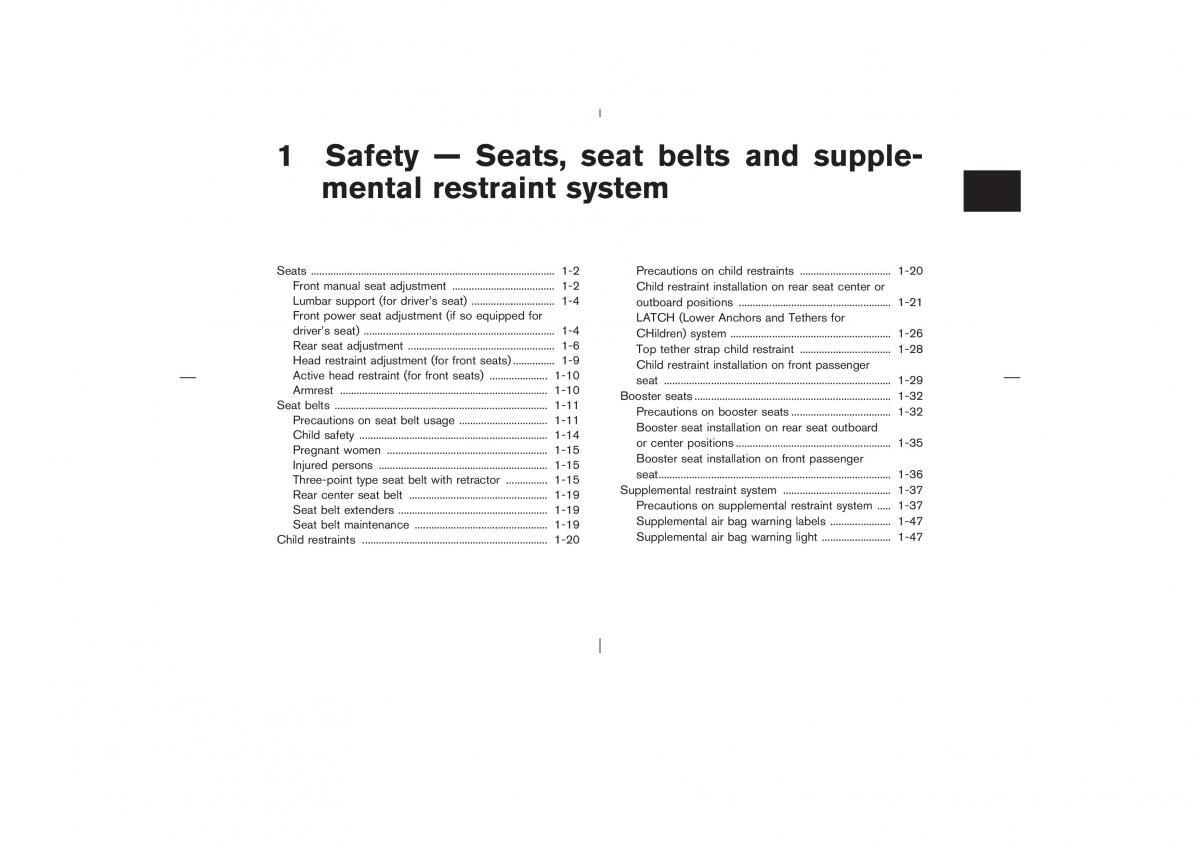 Nissan X Trail T30 I 1 owners manual / page 14