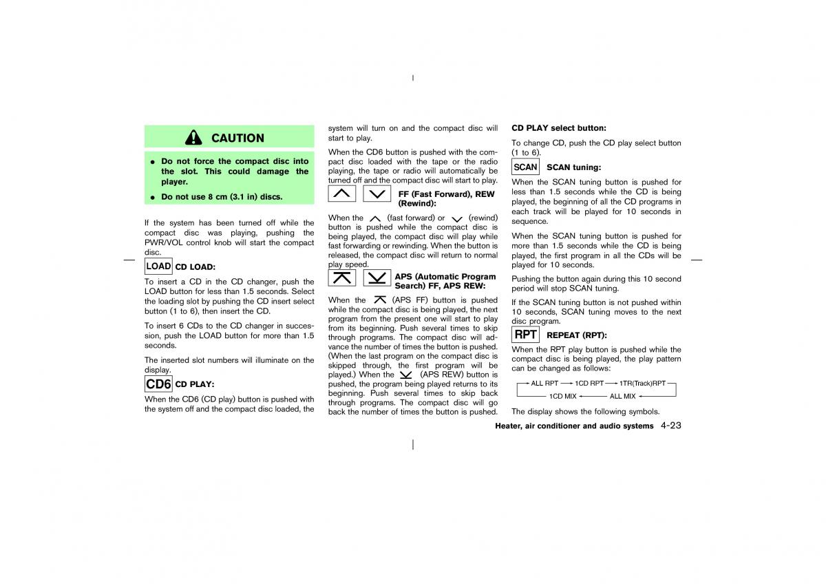 Nissan X Trail T30 I 1 owners manual / page 142