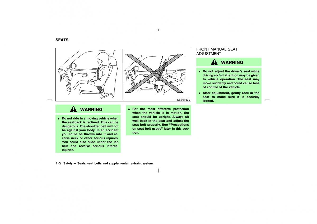 Nissan X Trail T30 I 1 owners manual / page 15