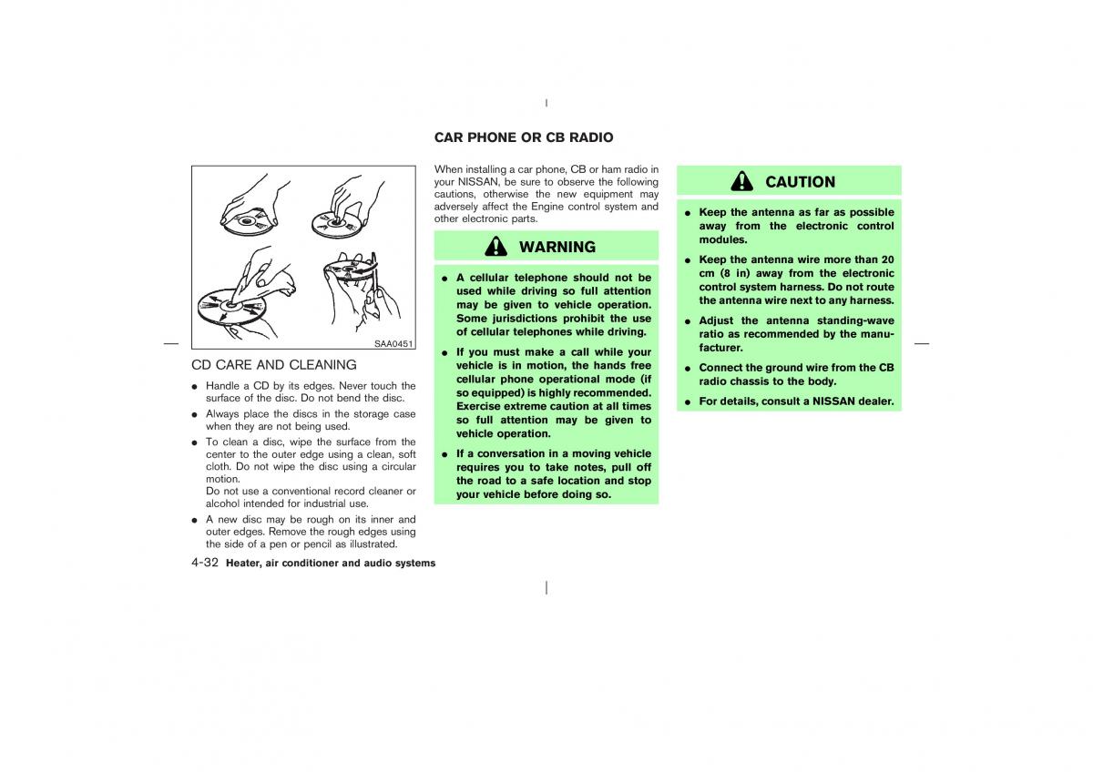 Nissan X Trail T30 I 1 owners manual / page 151