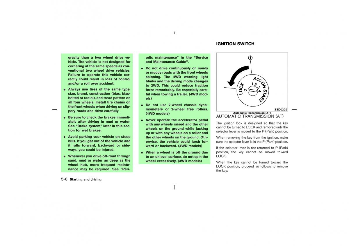 Nissan X Trail T30 I 1 owners manual / page 159