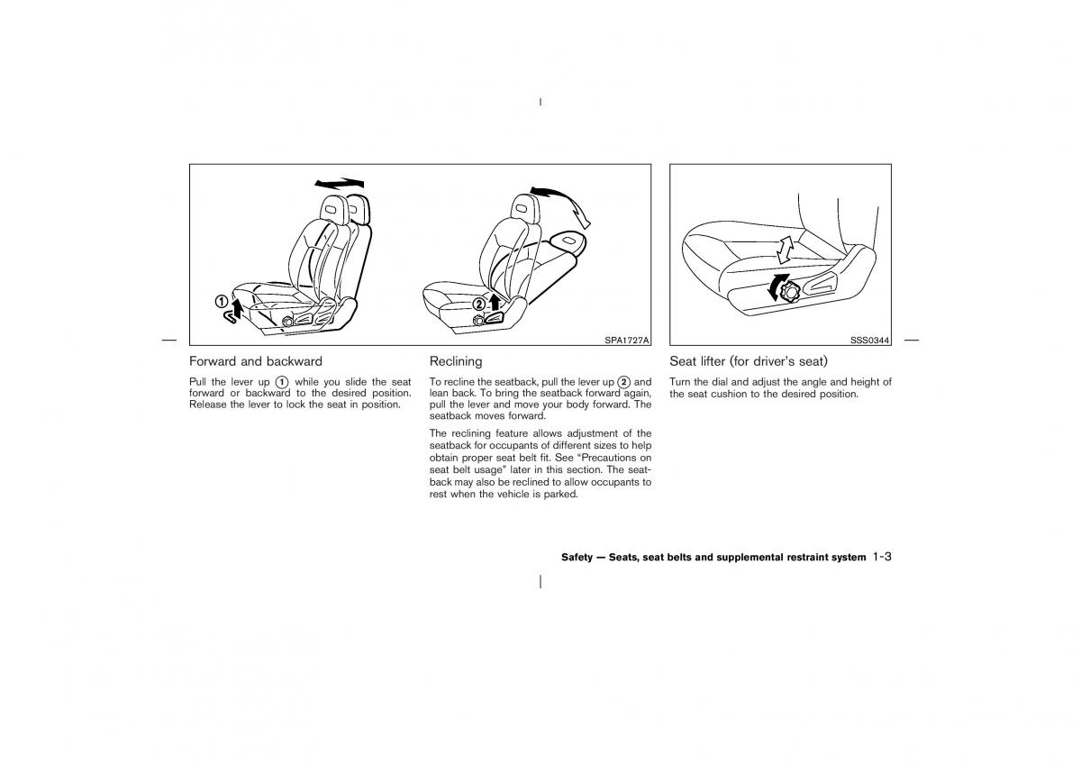 Nissan X Trail T30 I 1 owners manual / page 16