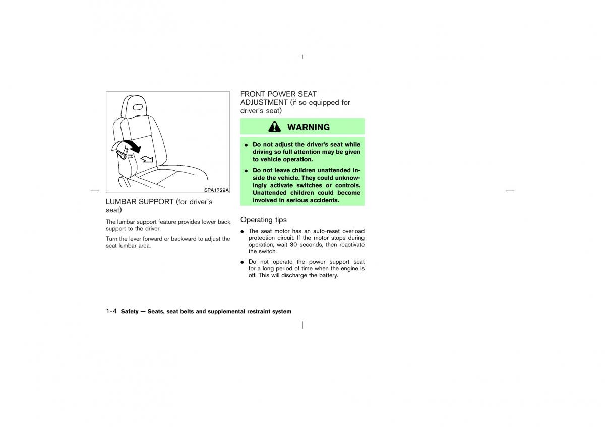 Nissan X Trail T30 I 1 owners manual / page 17